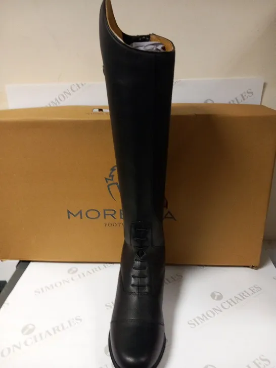 BOXED MORETTA ALBINA RIDING BOOTS BLACK SIZE 7