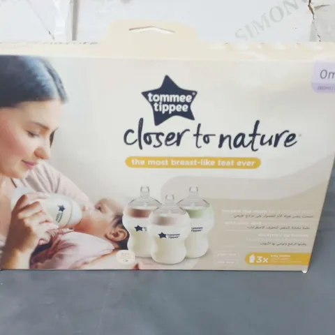 TOMMEE TIPPEE SET OF 3 CLOSER TO NATURE BABY BOTTLES