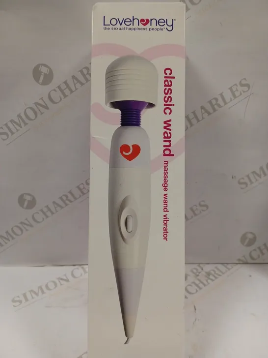 BOXED LOVEHONEY CLASSIC WAND MASSAGE WAND VIBRATOR 