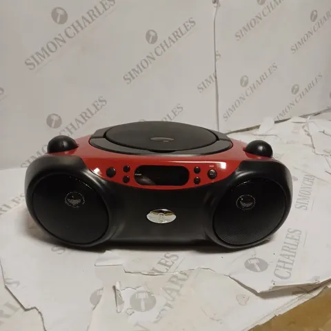 BOXED BLUETOOTH CD BOOMBOX WITH FM RADIO