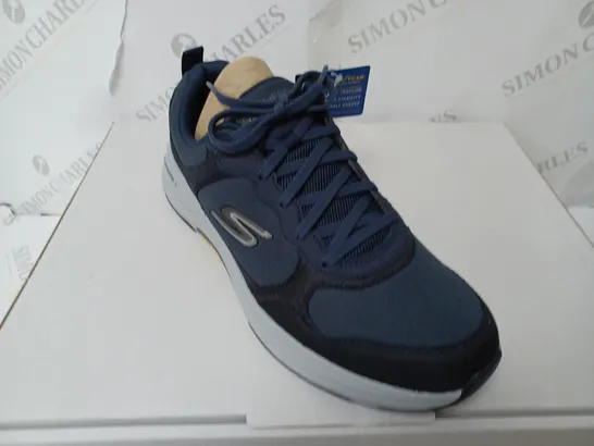 SKECHERS MEN'S GO WALK OUTDOOR WATER REPELLENT LACE UP TRAINERS - NAVY UK SIZE 8