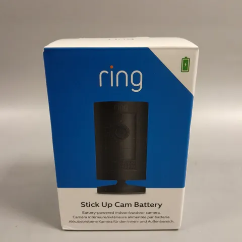 BOXED SEALED RING STICK UP BATTERY POWERED SECURITY CAMERA 
