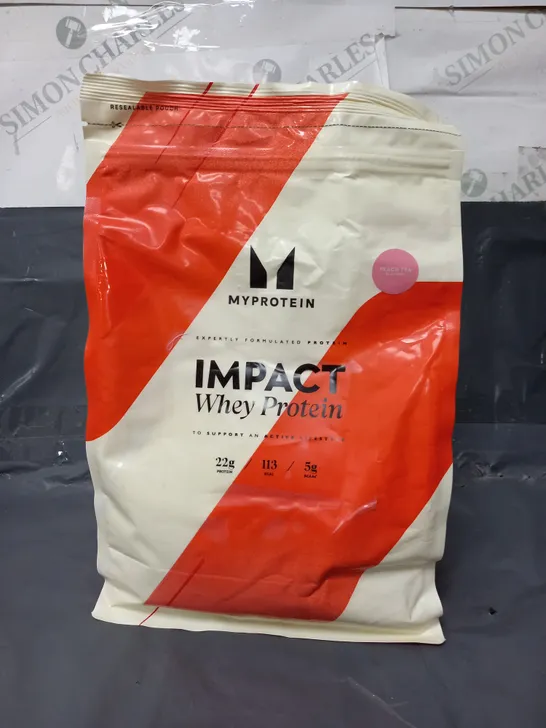 SEALED MYPROTEIN IMPACT WHEY PROTEIN IN PEACH TEA 1KG