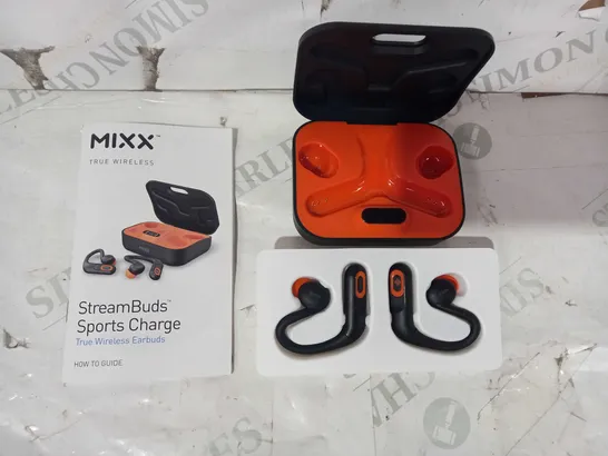 MIXX STREAMBUDS SPORTS CHARGE OVER EAR FLEXIBLE EARBUDS