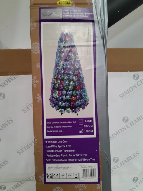 BOXED GREEN FIBRE OPTIC TREE - COLLECTION ONLY