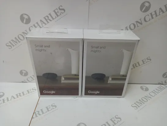 2 BRAND NEW BOXED GOOGLE NEST MINI 2ND GENERATION