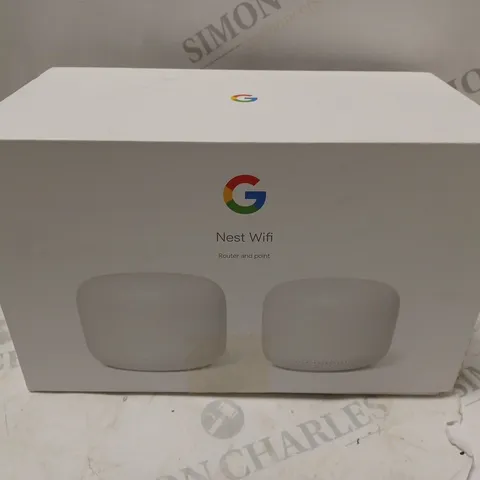 BOXED GOOGLE NEST WIFI (ROUTER AND POINT)