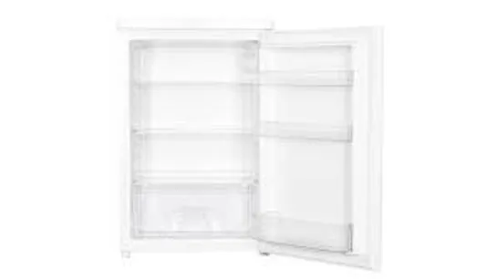 BOXED ENGLISH ELECTRIC 55CM UNDER COUNTER LARDER FRIDGE, WHITE EEL130H 127 LITRES E RATED