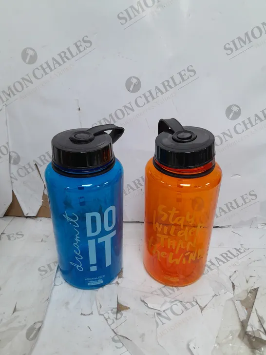 LOCK N LOCK 1000ML BOTTLE BLUE AND ORANGE 