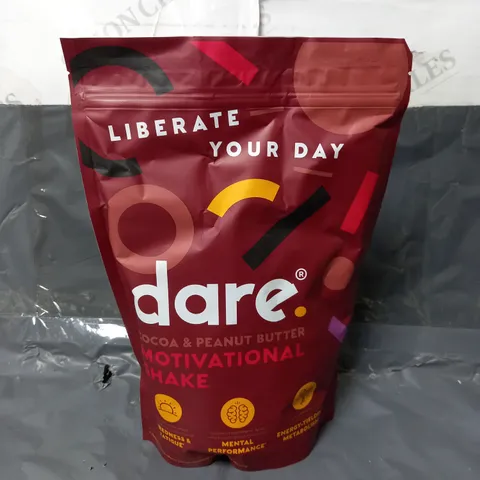 SEALED DARE. COCOA & PEANUT BUTTER MOTIVATIONAL SHAKE 750G