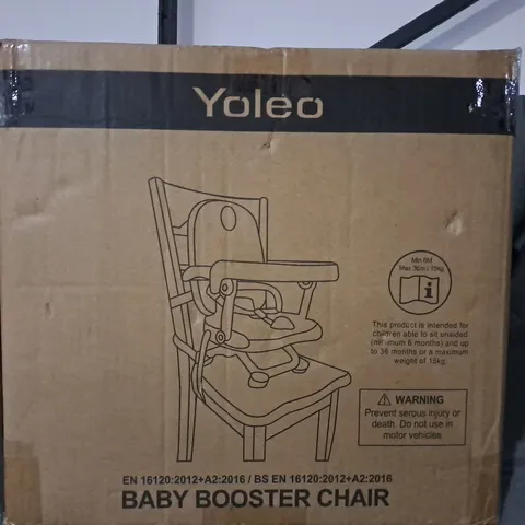 BOXED YOLEO BABY BOOSTER CHAIR PINK 