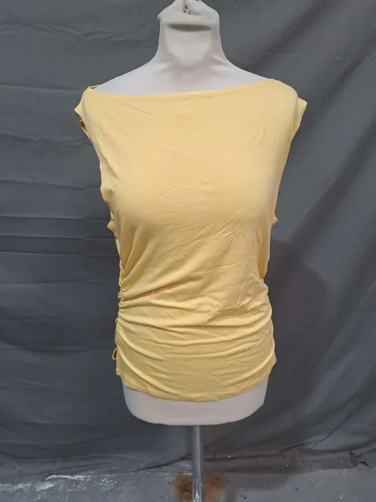 NOBODY'S CHILD SAMI TOP IN JERSEY YELLOW SIZE 12