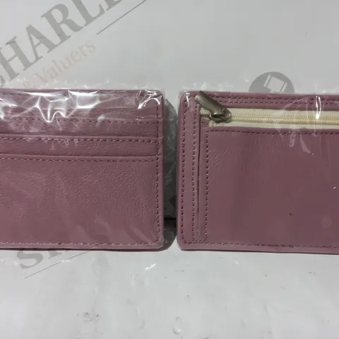 BOXED UNBRANDED SET OF 2 SMALL WALLETS IN PINK