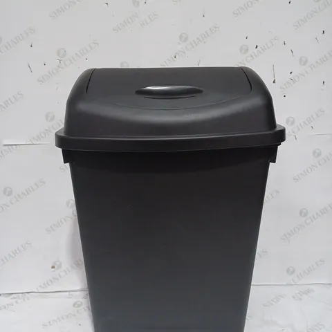 50L SWING BIN IN BLACK