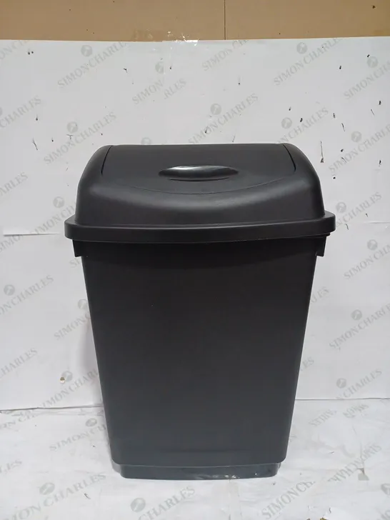 50L SWING BIN IN BLACK