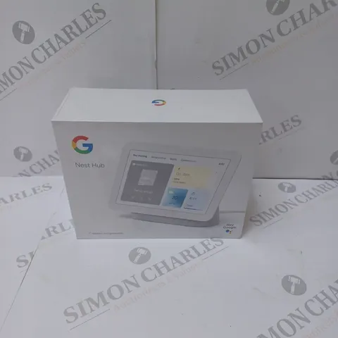 BRAND NEW BOXED GOOGLE NEST HUB 2ND GEN SMART SPEAKER WITH SCREEN - BLACK 