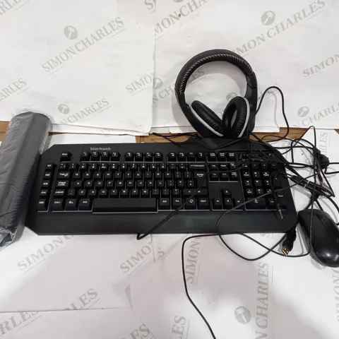 BLACKWEB 4 IN 1 GAMING KIT - KEYBOARD, MOUSE, HEADSET AND MOUSEMAT