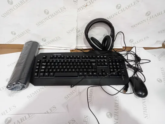 BLACKWEB 4 IN 1 GAMING KIT - KEYBOARD, MOUSE, HEADSET AND MOUSEMAT