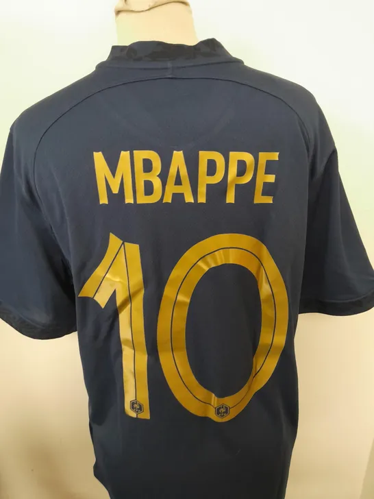 FRANCE FC HOME SHIRT WITH MBAPPE 10 SIZE M