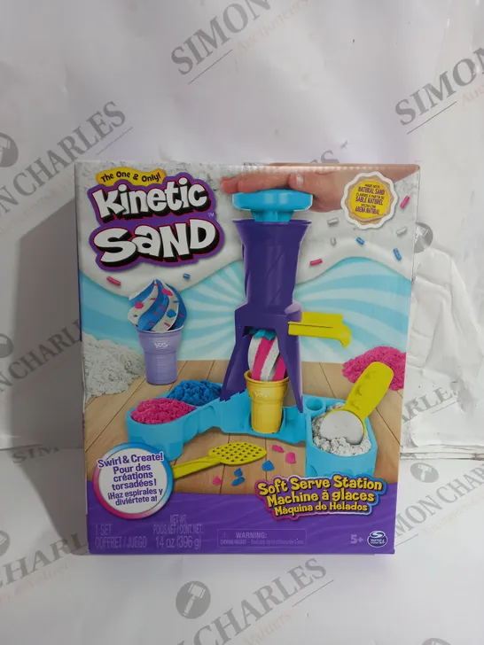 BOXED KINETIC SAND SOFT SERVE STATION