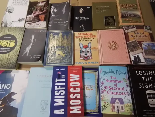 LARGE QUANTITY OF ASSORTED BOOKS TO INCLUDE MAURICE KEEN MEDIEVAL EUROPE, CONQUERING THE IMPOSSIBLE, DON WINSLOW THE POWER OF THE DOG AND VARIOUS CHILDREN'S BOOKS