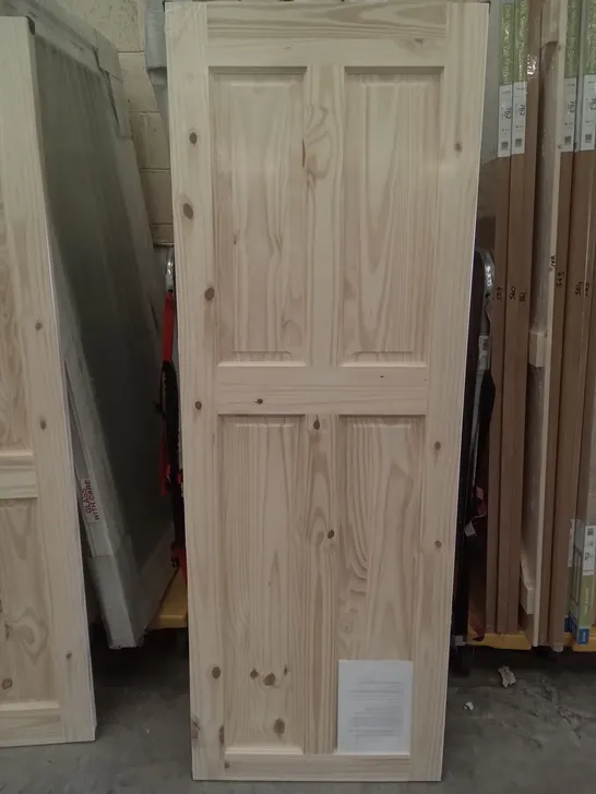 4 PANEL KNOTTY PINE PANEL INTERNAL DOOR 2040×726MM