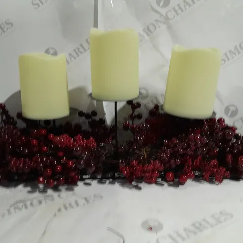 BOXED MIXED BERRY CANDLE HOLDER 