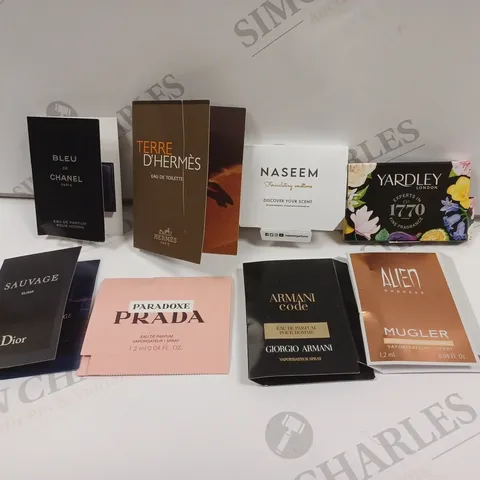 BOX OF ASSORTED SAMPLE FRAGRANCES