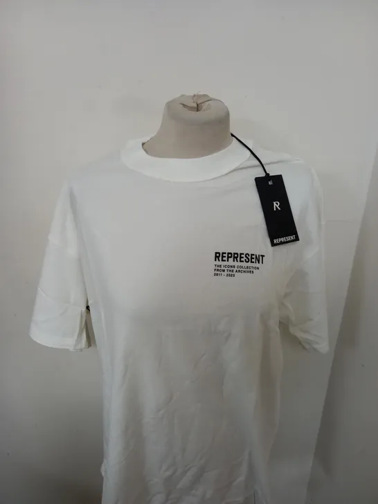 REPRESENT MONOCHROME ICONS T-SHIRT SIZE S