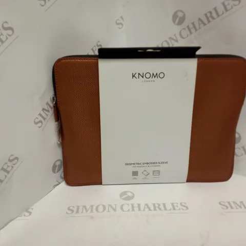 APPROXIMATELY 8 BRAND NEW KNOMO GEOMETRIC EMBOSSED SLEEVE IN COPPER FOR MACBOOK TWELVE INCH AND ULTRABOOKS   