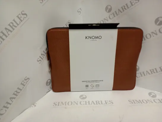 APPROXIMATELY 8 BRAND NEW KNOMO GEOMETRIC EMBOSSED SLEEVE IN COPPER FOR MACBOOK TWELVE INCH AND ULTRABOOKS   