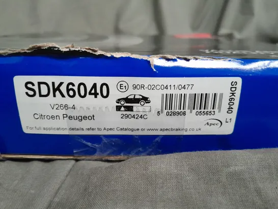 APEC BLUE DISK BRAKE - SDK6040 - COLLECTION ONLY 