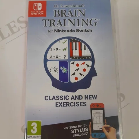 NINTENDO SWITCH DR KAWASHIMA'S BRAIN TRAINING CLASSIC AND NEW EXERCISES