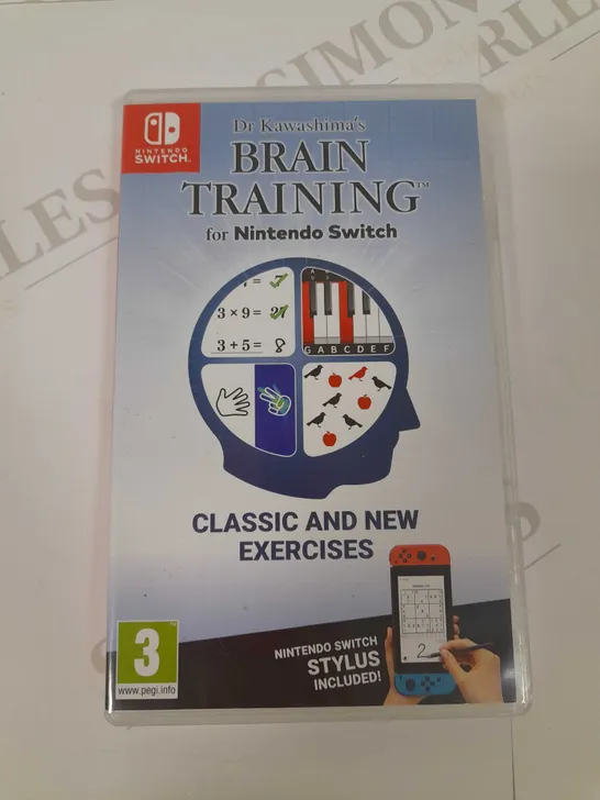 NINTENDO SWITCH DR KAWASHIMA'S BRAIN TRAINING CLASSIC AND NEW EXERCISES