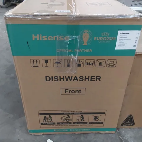 BOXED HISENSE HV642E90UK FULLY INTEGRATED STANDARD DISHWASHER - STAINLESS STEEL CONTROL PANEL