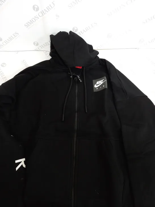 NIKE AIR BLACK TRACKSUIT ZIP UP JUMPER - L