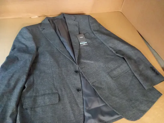 M&S REGULAR FIT GREY SUIT JACKET - 44" REG