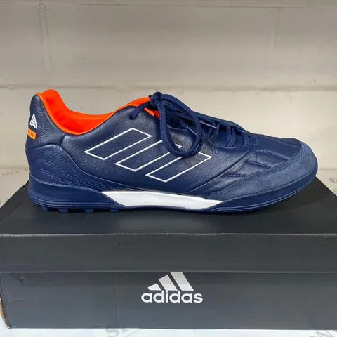 BOXED PAIR OF ADIDAS COPA KAPITAN.2 TF NAVY TRAINERS SIZE 10.5