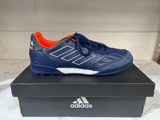 BOXED PAIR OF ADIDAS COPA KAPITAN.2 TF NAVY TRAINERS SIZE 10.5