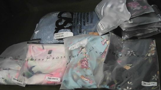 LARGE QUANTITY OF ASSORTED CLOTHING ITEMS TO INCLUDE EMERY ROSE, M&S AND ZARA