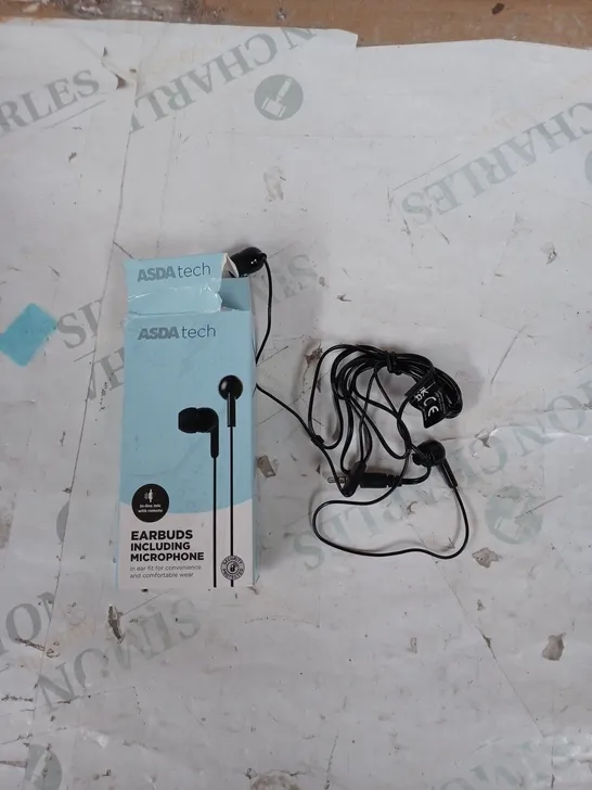 ASDA TECH EARBUDS INCLUDING MICROPHONE