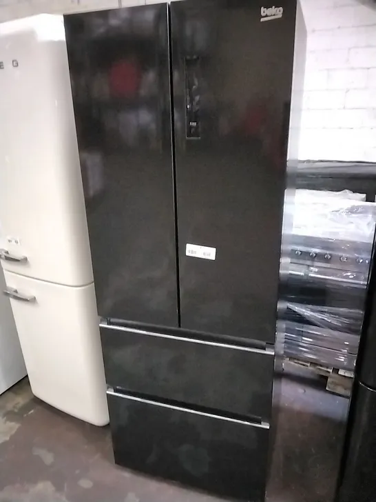 BEKO 70CM FRIDGE FREEZER BLACK