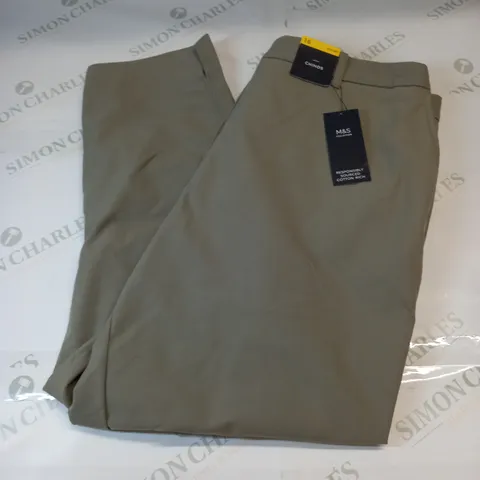 M&S COLLECTION CHINOS IN SOFT KHAKI SIZE 16S