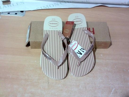 BOXED PAIR OF HAVAIANAS SIZE 37/38