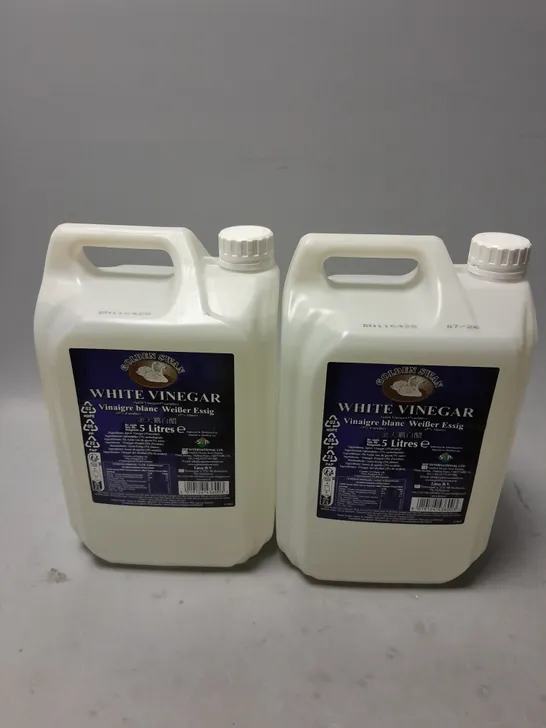 2 BOTTLES OF GOLDEN SWAN WHITE VINEGAR (2X5L) - COLLECTION ONLY