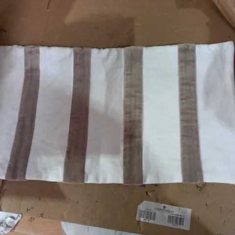 single 55x30cm canvas striped cushion cover