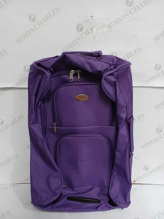 HUMLIN PURLE HAND LUGGAGE CASE WITH WHEELS