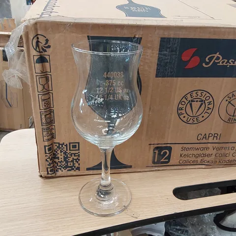 BOXED 24X PAŞABAHCE 375ML WINE GLASSES (2 BOXES)