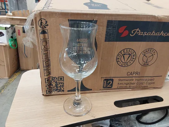 BOXED 24X PAŞABAHCE 375ML WINE GLASSES (2 BOXES)