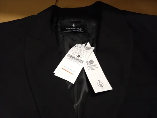 STRADIVARIUS DOUBLE BREASTED BLAZER IN BLACK - EUR L